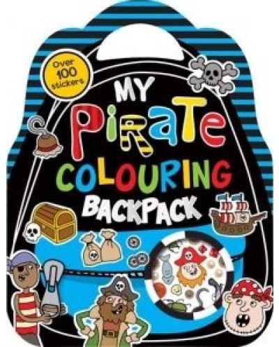 My Pirate Colouring Backpack Over 100 Stickers - 1