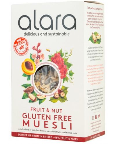 Fruit & Nut Gluten Free Muesli, 475 g, Alara - 1