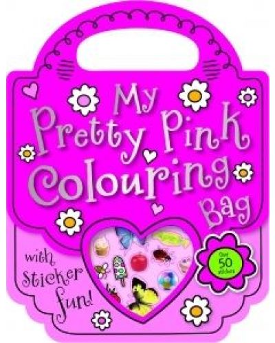 My Pretty Pink Colouring Bag Over 100 Stickers - 1