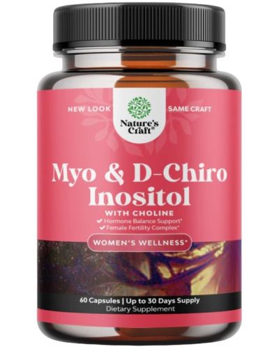 Myo & D-Chiro Inositol, 60 капсули, Nature's Craft - 1