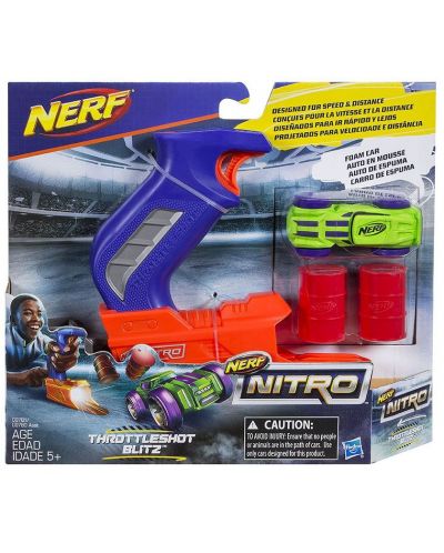 Комплект Hasbro Nerf - Изстрелвачка Nitro и количка - 4