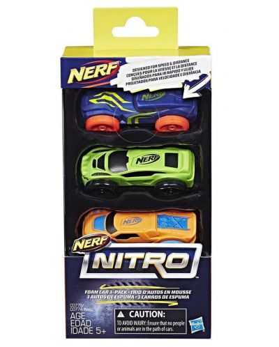 Комплект колички Hasbro Nerf - Nitro, 3 броя - 2