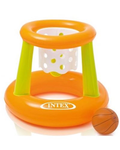 Надуваем баскетболен кош Intex - Floating Hoops, оранжев - 1