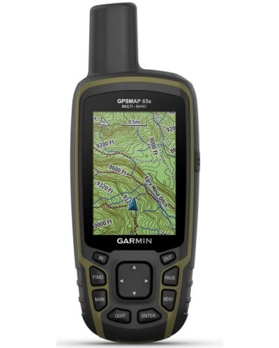 Навигация Garmin - GPSMAP 65s, 2.6'', 16GB, черна/зелена - 4