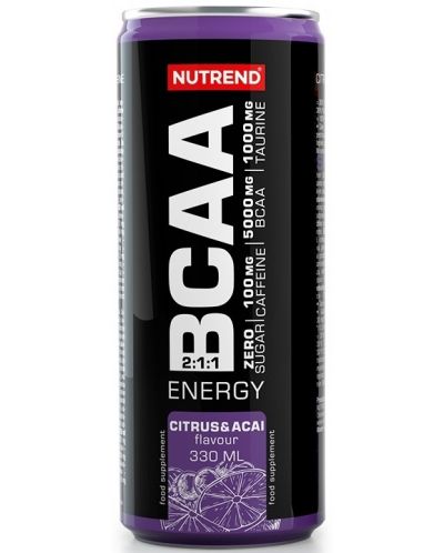 BCAA Energy, цитрус и акай бери, 330 ml, Nutrend - 1