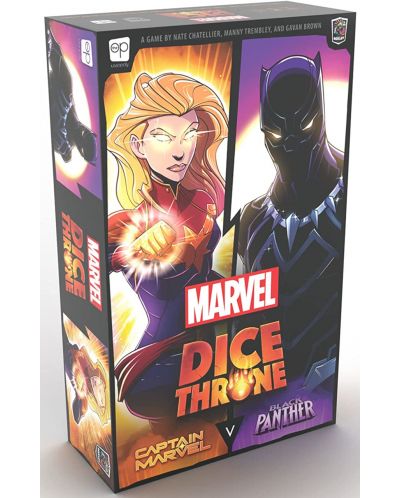 Настолна игра за двама Marvel Dice Throne 2 Hero Box - Captain Marvel vs Black Panther - 1