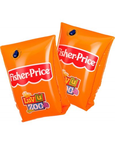 Надуваеми раменки Fisher Price - Оранжеви, 18 x 18 cm