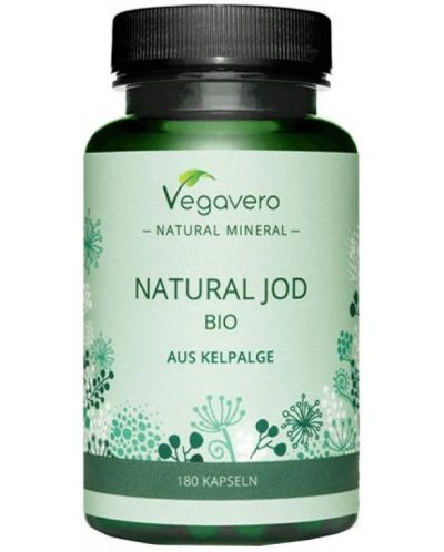 Natural Jod Bio Aus kelpalge, 180 капсули, Vegavero - 1