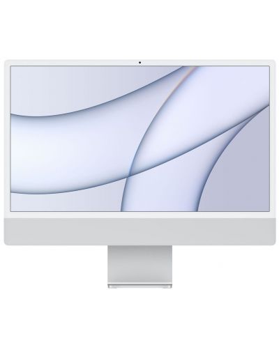 Настолен компютър AiO Apple - iMac, 24'', M1 8/7, 8GB/256GB, сребрист - 1
