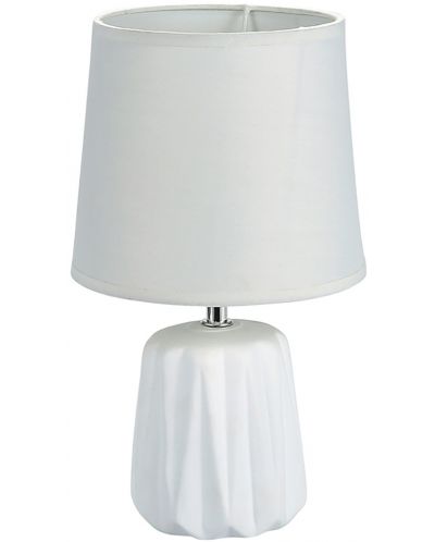 Настолна лампа ADS - керамична, бяла - 1