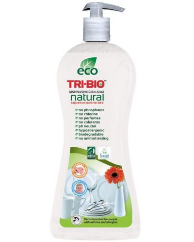 Натурален еко балсам за съдове Tri-Bio - 840 ml - 1