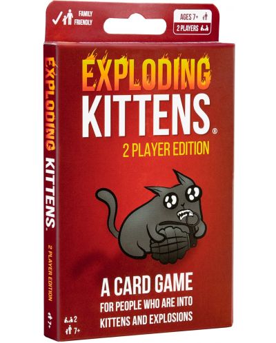 Настолна игра за двама Exploding Kittens - 2 Player Edition - 1