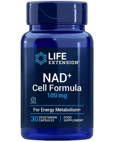 NAD+ Cell Formula, 100 mg, 30 веге капсули, Life Extension - 1