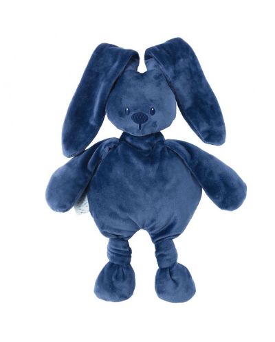 Мека играчка Nattou - Cuddle, зайче, синя, 36 cm