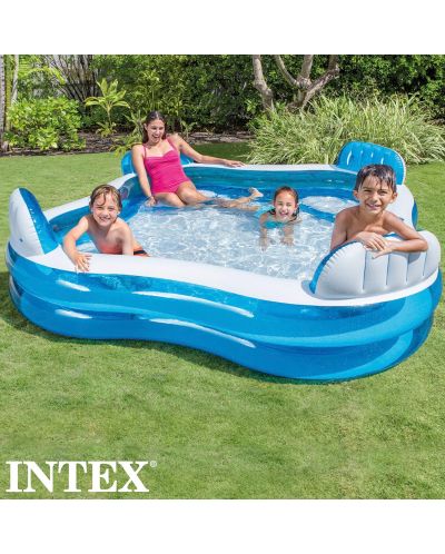 Надуваем басейн Intex - Swim Center, 229 x 229 x 66 cm - 5