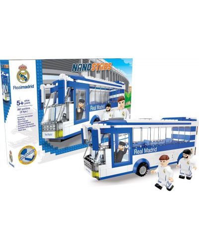 3D пъзел Nanostars от 267 части - Автобус на FC Real Madrid - 2