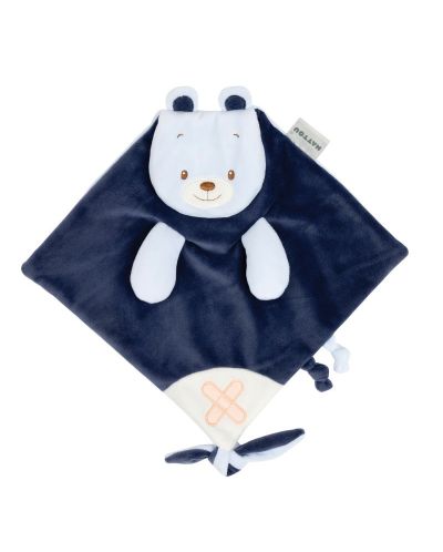 Мека играчка одеялце Nattou - Мече, 28 х 27 cm - 1