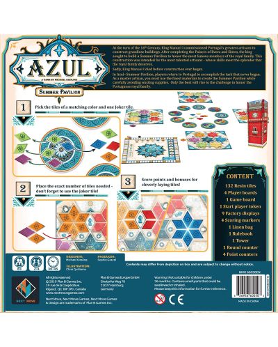 Настолна игра Azul: Summer Pavilion - семейна - 2