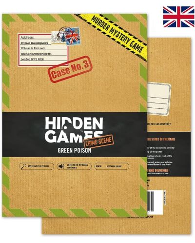 Настолна игра Hidden Games Crime Scene: Green Poison - кооперативна - 2
