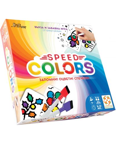 Настолна игра Speed Colors - детска - 1