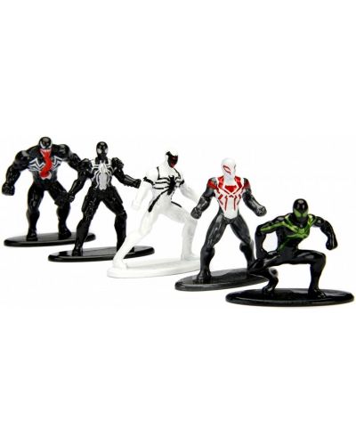 Комплект фигури Nano Metalfigs Spider-Man - 5 броя - 3