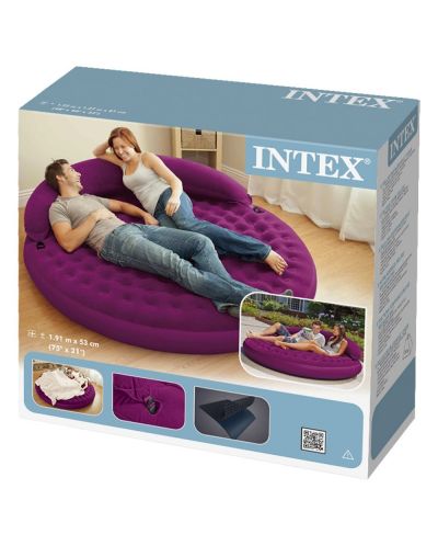 Надуваем кръгъл диван-легло Intex - 3