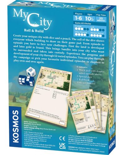 Настолна игра My City: Roll & Build - семейна - 2