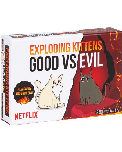 Настолна игра Exploding Kittens: Good vs Evil - Парти - 1