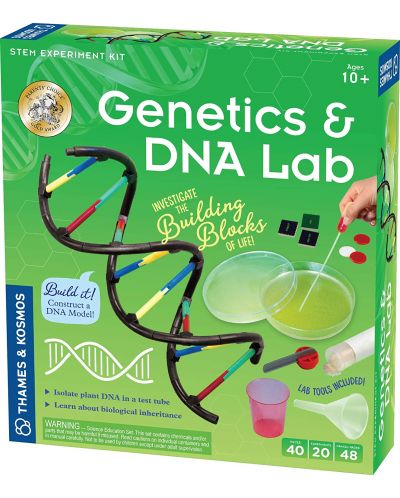 Научен комплект Thames & Kosmos - Детска лаборатория, Генетика и ДНК - 1