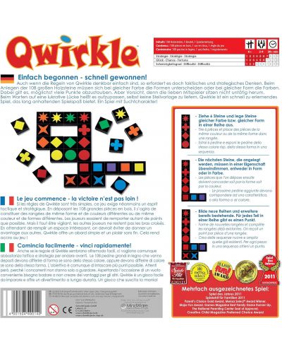 Настолна игра Qwirkle - семейна - 2