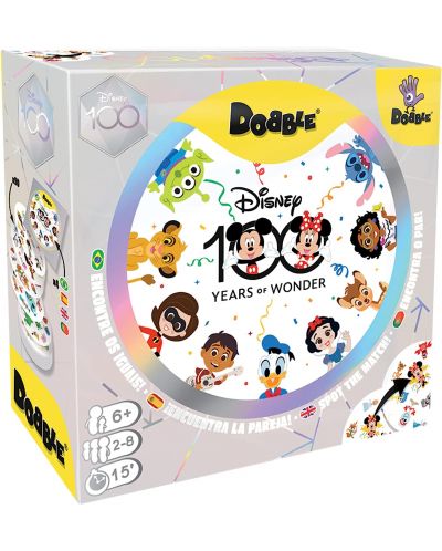 Настолна игра Dobble: Disney 100th Anniversary - детска - 1