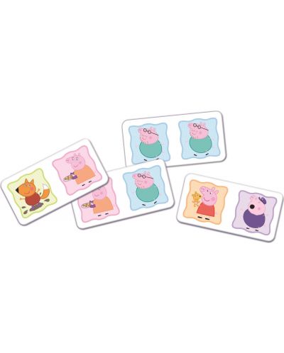 Настолна игра Domino mini: Peppa Pig - детска - 3
