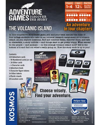 Настолна игра Adventure Games - The Volcanic Island - семейна - 2