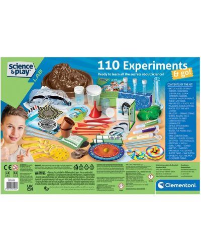 Научен комплект Clementoni Science & Play - Научна лаборатория, 110 експеримента - 4