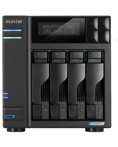 NAS устройство Asustor - Lockerstor AS6704T, 4GB, черно - 1
