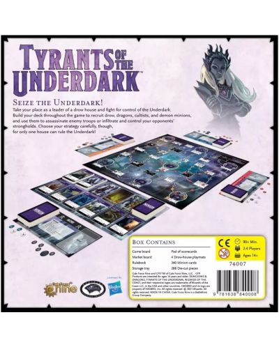 Настолна игра Dungeons & Dragons - Tyrants of the Underdark - стратегическа - 2
