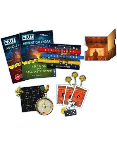 Настолна игра EXiT Advent Calendar: The Hunt for the Golden Book - кооперативна - 5