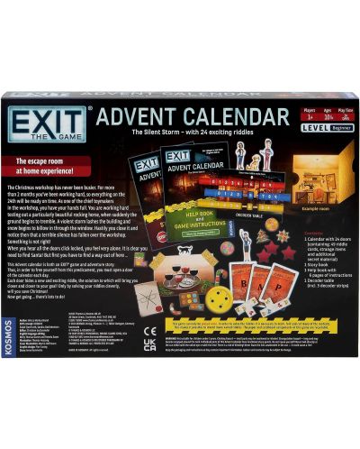 Настолна игра Exit Advent Calendar: The Silent Storm - кооперативна - 2