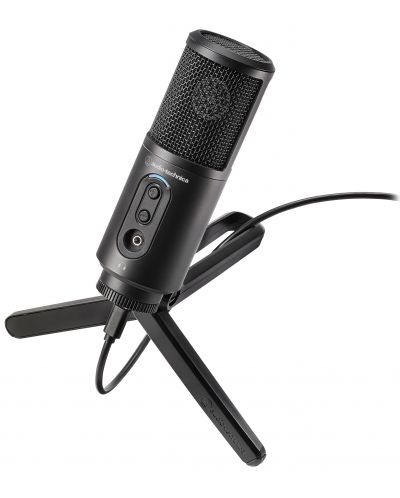 Настолен микрофон Audio-Technica - ATR2500x-USB, черен - 1