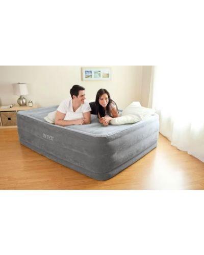 Надуваем матрак Intex - Queen comfort bed high, сив - 3