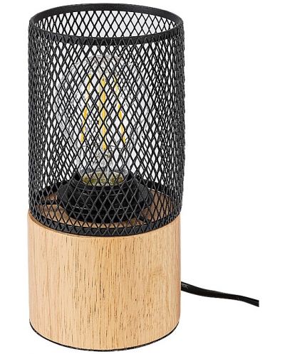 Настолна лампа Rabalux - Callum 74040, E27, 1 x 25 W, кафява-черна - 1