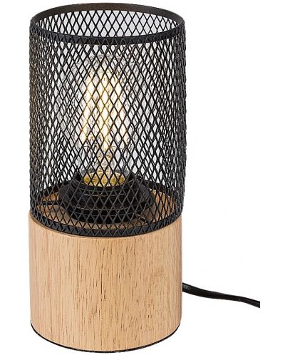 Настолна лампа Rabalux - Callum 74040, E27, 1 x 25 W, кафява-черна - 2