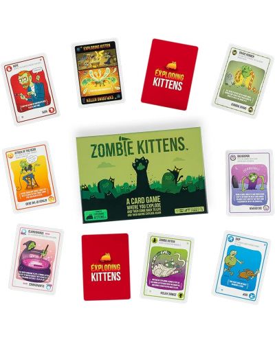 Настолна игра Zombie Kittens - парти - 4