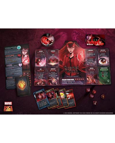 Настолна игра Marvel Dice Throne 4 Hero Box - Scarlet Witch vs Thor vs Loki vs Spider-Man - 4