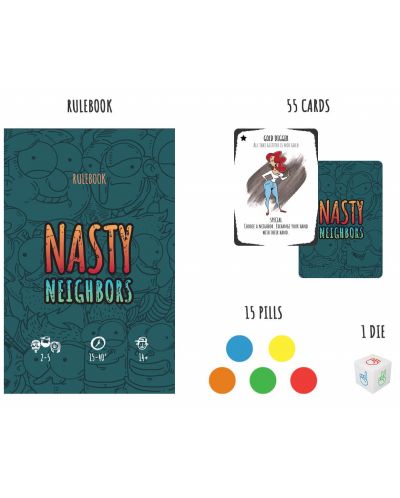 Настолна игра Nasty Neighbors - парти - 6