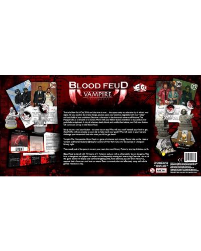 Настолна игра Vampire the Masquerade Blood Feud: The Mega Board Game - Стратегическа - 3