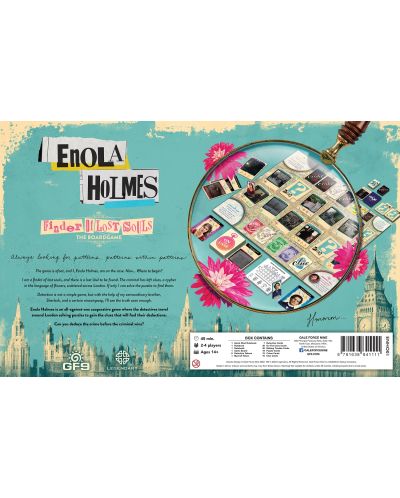 Настолна игра Enola Holmes: Finder of lost Souls - семейна - 2