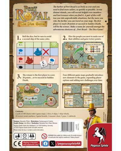Настолна игра Port Royal: The Dice Game - Семейна - 4