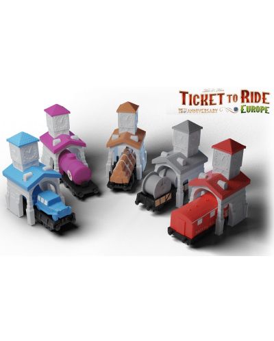 Настолна игра Ticket to Ride - Europe (15th Anniversary Edition) - 4