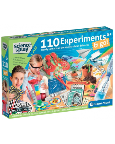 Научен комплект Clementoni Science & Play - Научна лаборатория, 110 експеримента - 1